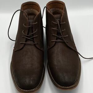 Tommy Hilfiger Hi Top Bage Chukka Boot Dark Brown Men's Size 10.5 M